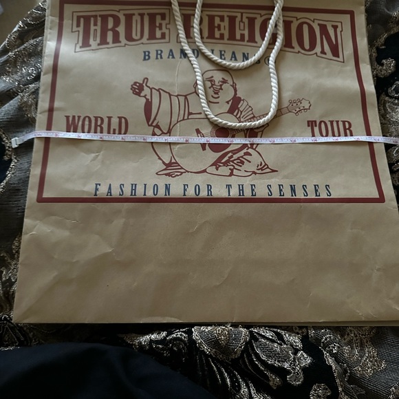Authentic True Religion paper large shopping bag 17x19 - Picture 3 of 5